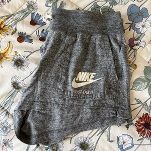 Nike Women's Heather Gray Knit Athletic Shorts